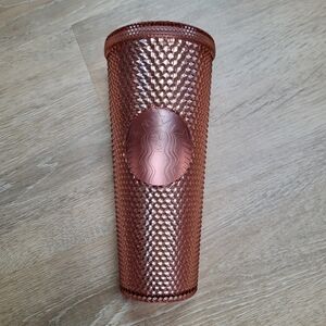 Starbucks Rose Gold Studded Tumbler 24 oz